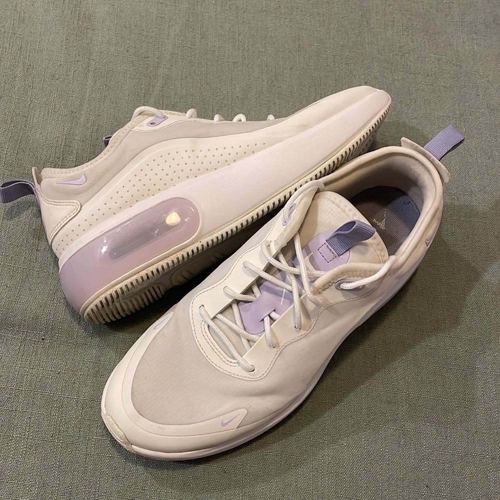 White and purple Nike AirMax